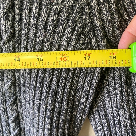 Anthropologie Bird on Wire Charcoal Gray High Low Open Front Wool Cardigan SZ M - Picture 6 of 10